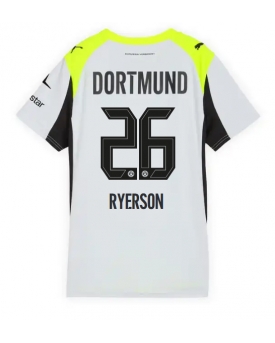 Billige Fotballdrakt Borussia Dortmund Julian Ryerson #26 Replika Bortedrakt Dame 2025-26 Kortermet Billige Fotballdrakt Borussia Dortmund Julian Ryerson #26 Replika Bortedrakt Dame 2025-26 Kortermet